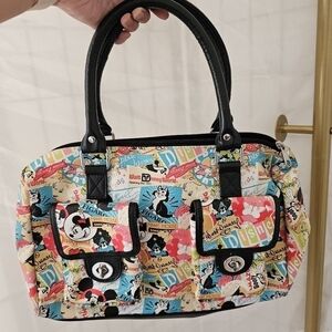 DISNEY PARKS Authentic Vintage-Classic Collage Purse Mickey Mouse & Friends